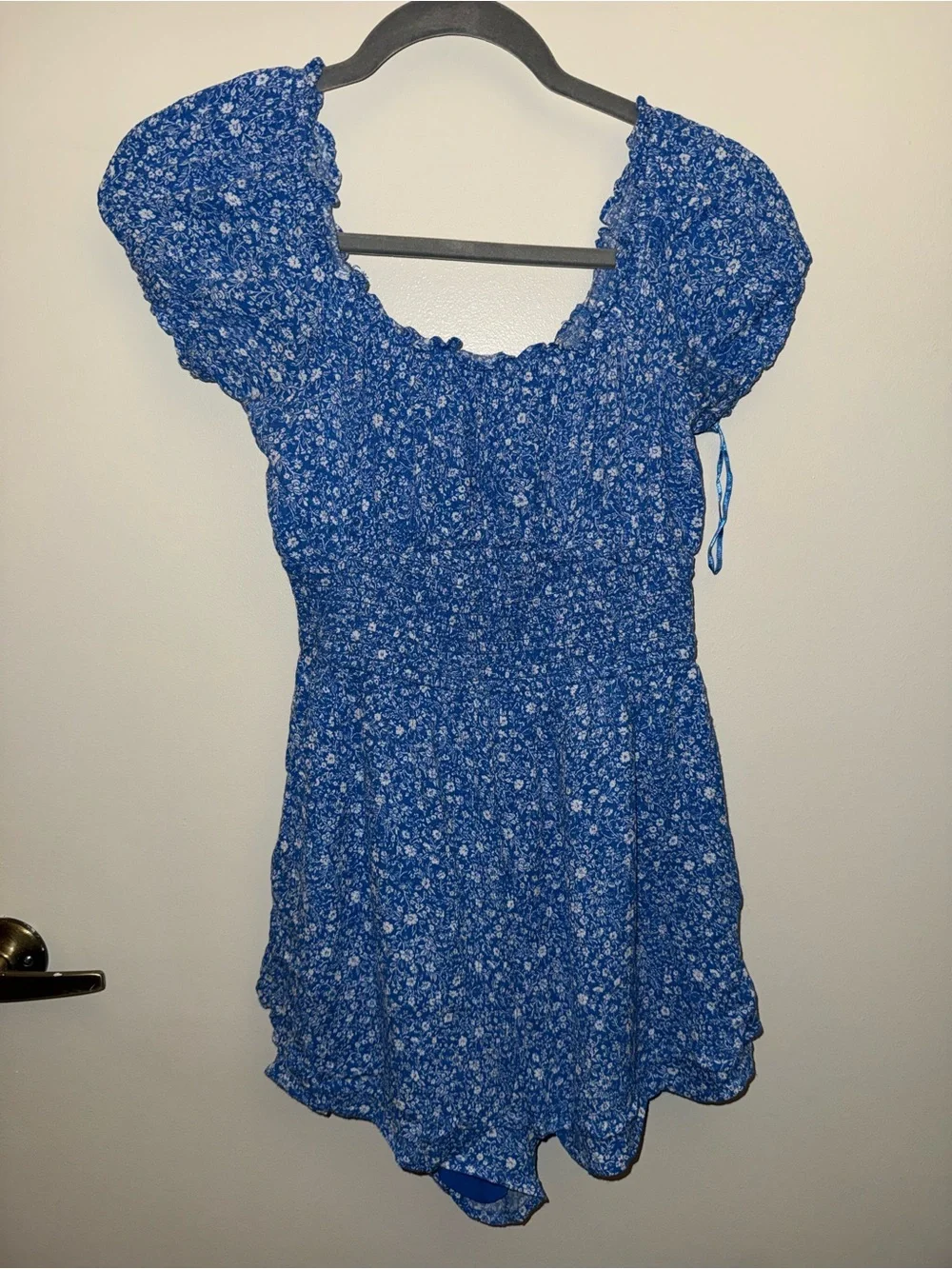 Hollister Blue Floral romper